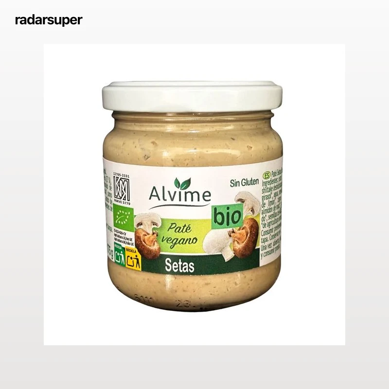 ALVIME Bio Paté vegetal de setas ecológicas bote 175 g.