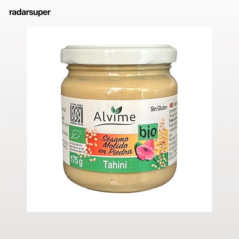 ALVIME Tahini ecológico (crema de semillas de sésamo molido en piedra) 175 g.