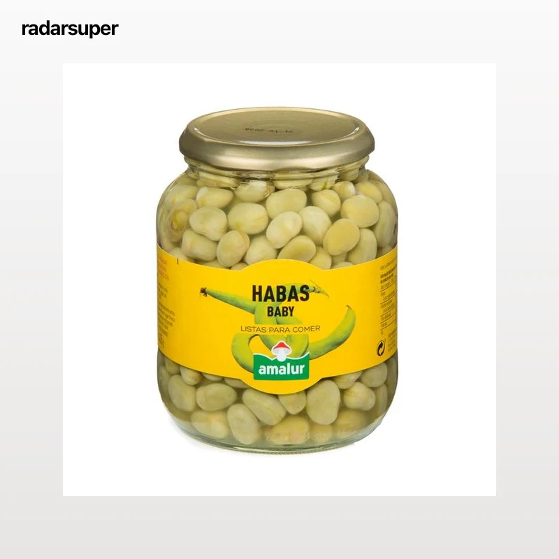 AMALUR Habas baby frasco de 425 g.
