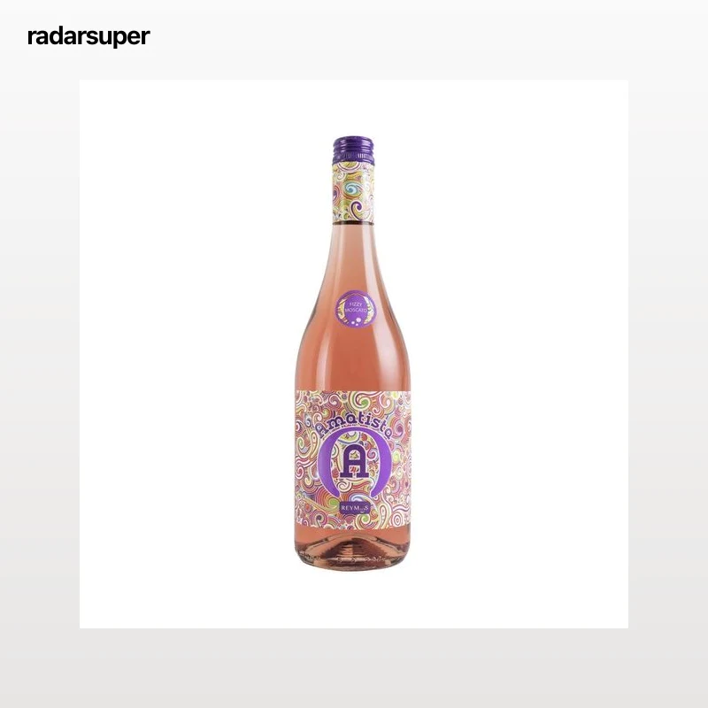 AMATISTA Vino rosado frizzante moscato con D.O. Valencia botella 75 cl.