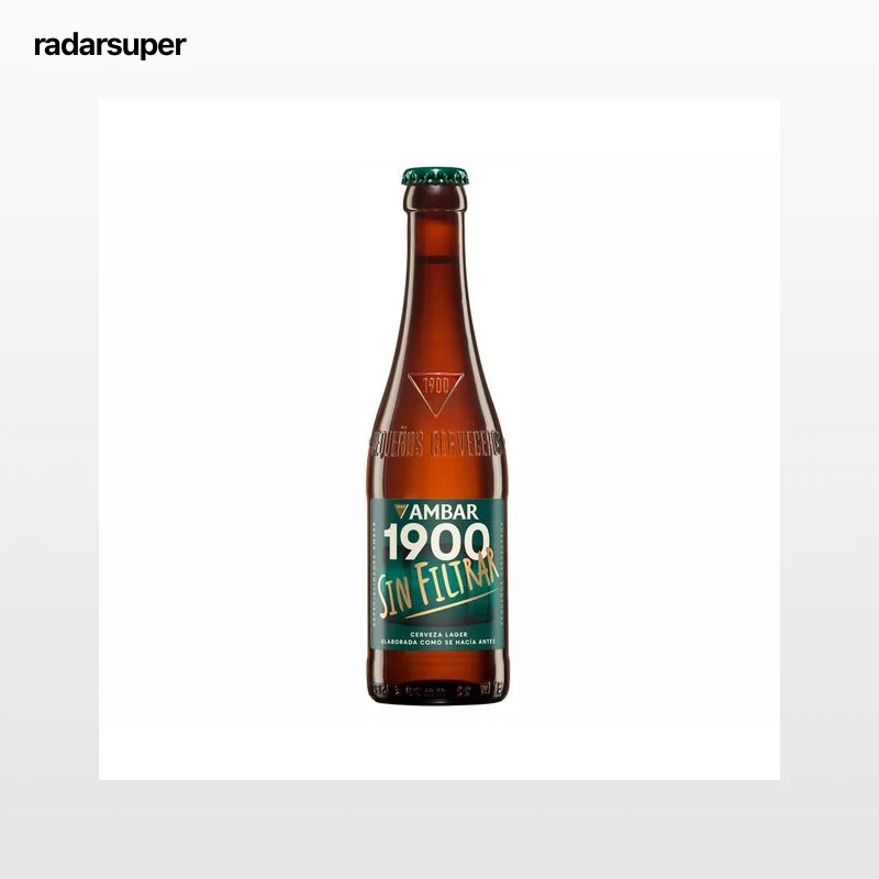AMBAR Cerveza 1900 son filtrar 33 cl.