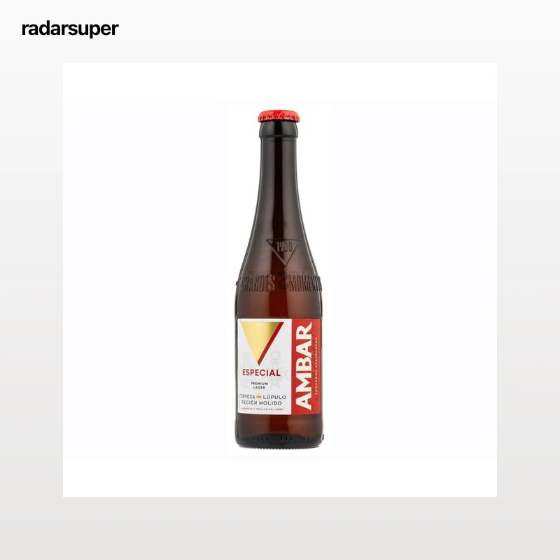 AMBAR LONG NECK  Cerveza Especial botella de 33 cl.