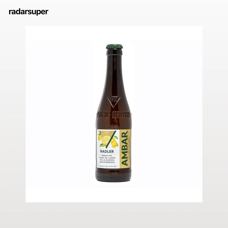 AMBAR RADLER  Cerveza y limón botella 33 cl.
