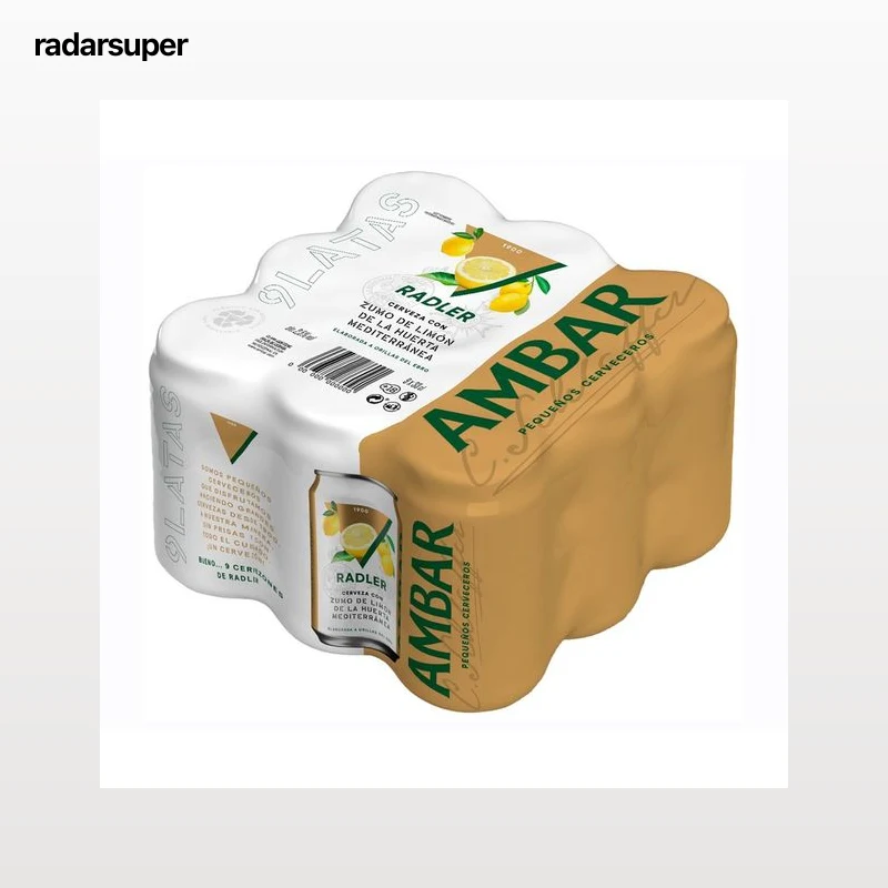 AMBAR RADLER Cerveza y limón  pack 9 uds. x 33 cl.