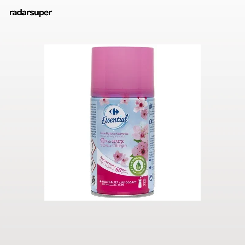 Ambientador automático flor de cerezo recambio Essential 
Carrefour 1 ud.