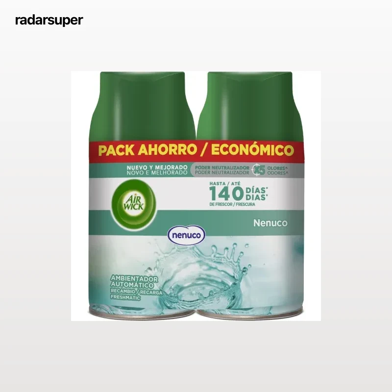 Ambientador automático freshmatic Nenuco recambio Air Wick 2 ud.