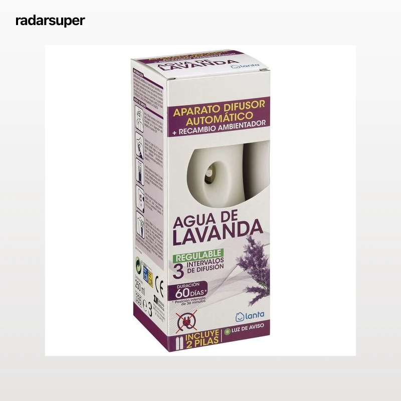 Ambientador automático Lanta aparato+recambio 250ml lavanda