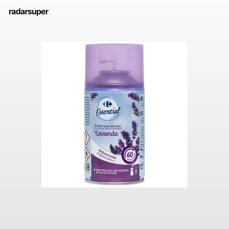 Ambientador automático lavanda recambio Essential Carrefour 1 ud.