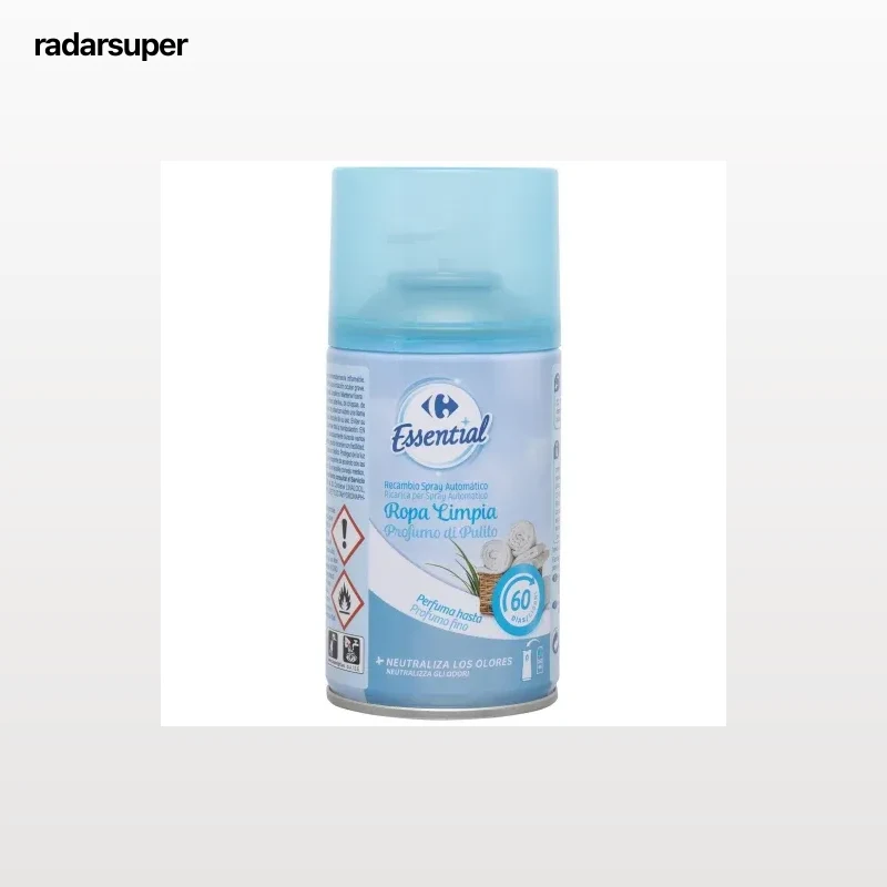 Ambientador automático ropa limpia recambio Essential Carrefour 1 ud.
