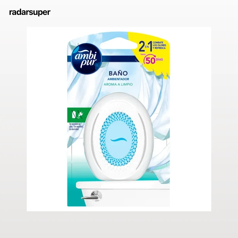 Ambientador baño Ambipur 7,5Ml Aroma A Limpio