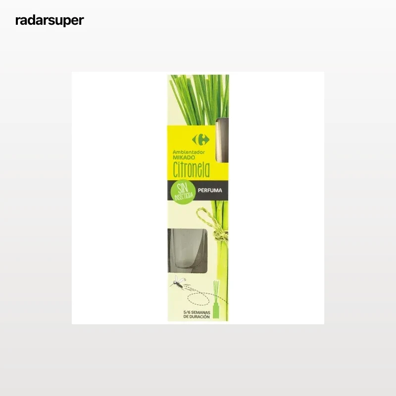 Ambientador de varillas citronella Carrefour 45 ml.