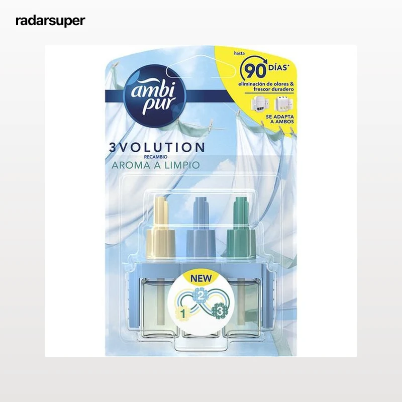 Ambientador Electrico Ambipur 3Volution Recambio Aroma Limpio