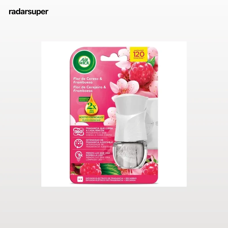 Ambientador eléctrico flor de cerezo & frambuesa Air Wick 1 ud.