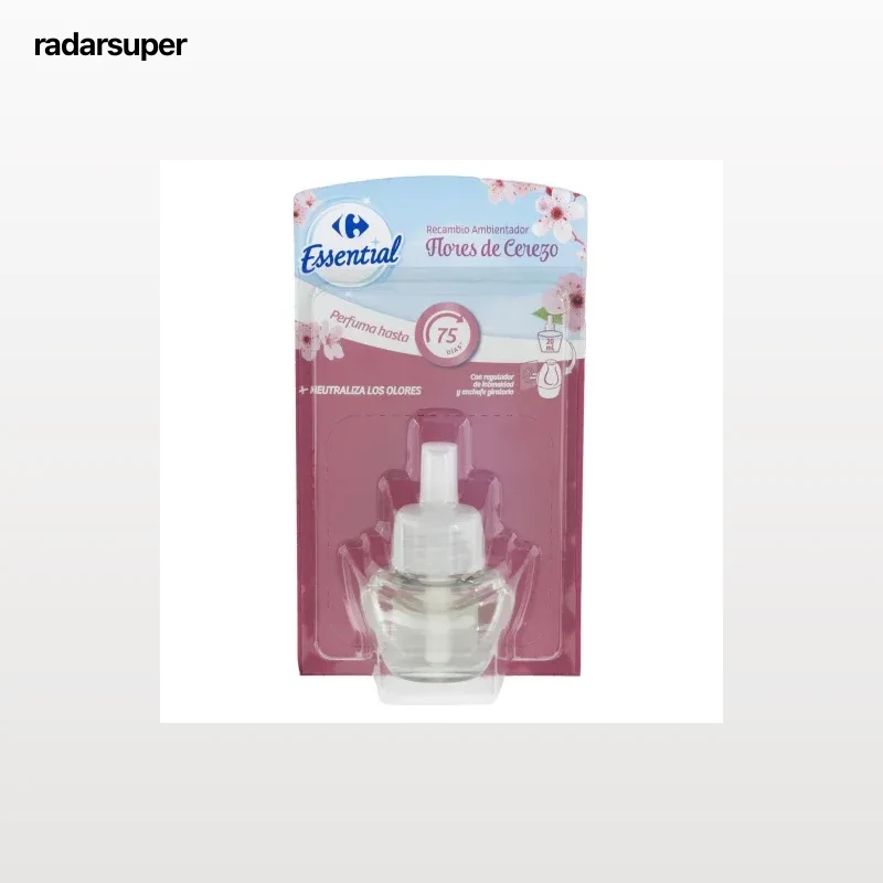 Ambientador eléctrico flores de cerezo Essential recambio Carrefour 1 ud.