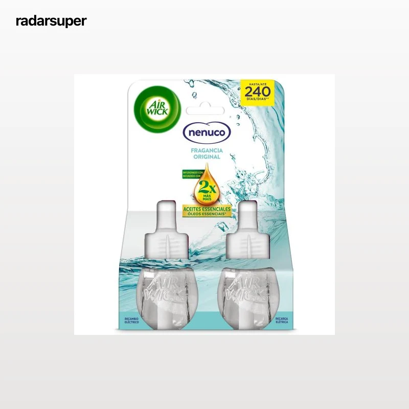 Ambientador eléctrico fragancia Nenuco Essential Oils recambio Air Wick 2 ud.