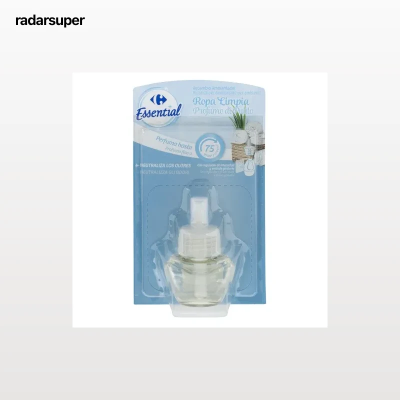 Ambientador eléctrico ropa limpia Essential recambio Carrefour 1 ud.