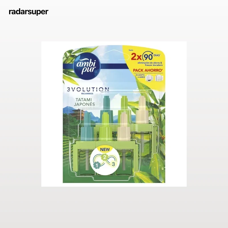 Ambientador eléctrico tatami japonés 3Volution recambio Ambi Pur 2 ud.