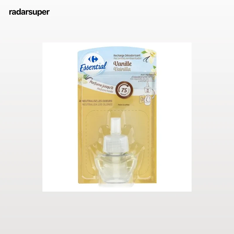 Ambientador eléctrico vainilla Essential recambio Carrefour 1 ud.
