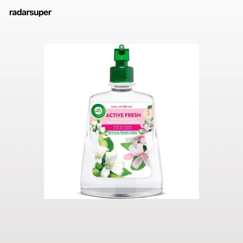 Ambientador spray automático sin aerosol aroma flor de jazmín Active Fresh recambio Air Wick 1 ud.