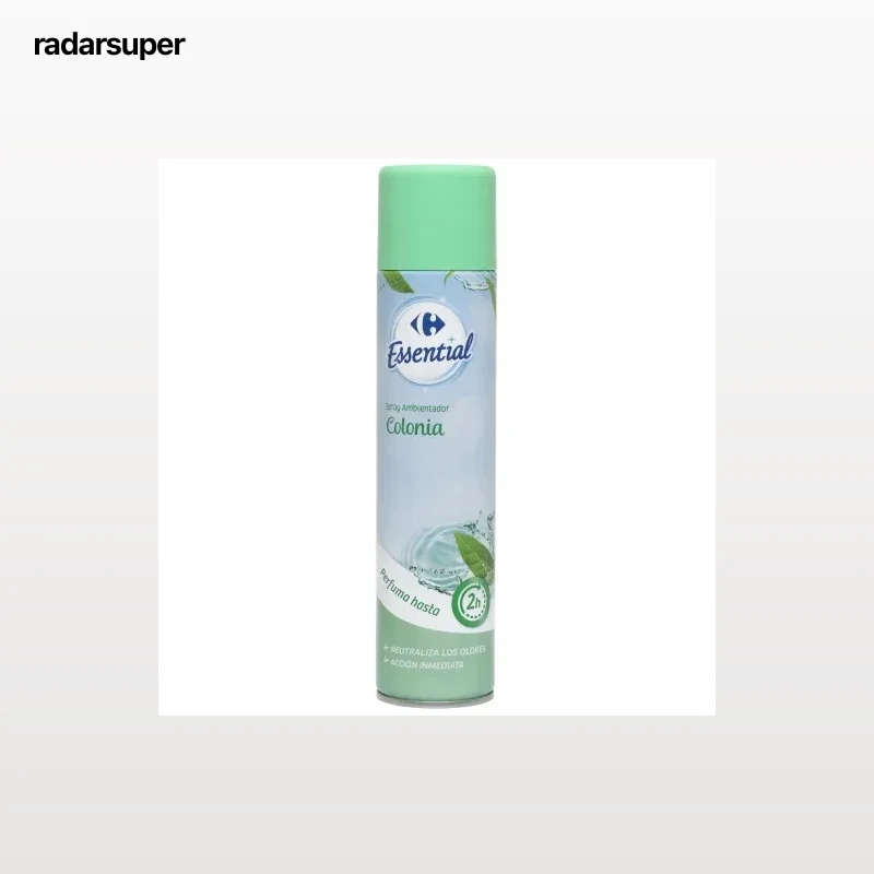 Ambientador spray colonia Essential Carrefour 300 ml.