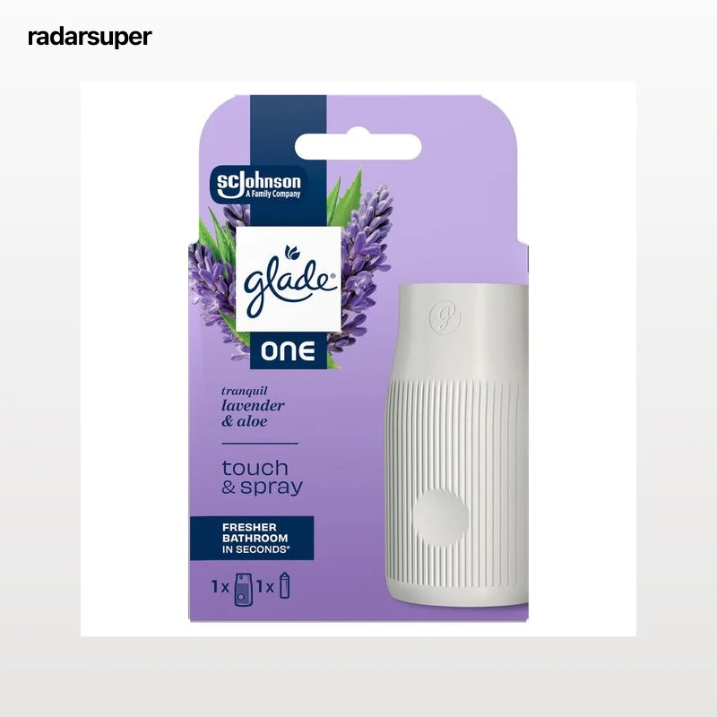 Ambientador touch and spray con recambio Glade lavanda y aloe