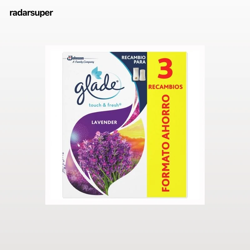 Ambientador un toque Lavanda recambio Glade by brise 2 ud.