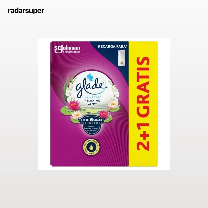 Ambientador un toque relax zen recambio Glade by brise 2 ud.