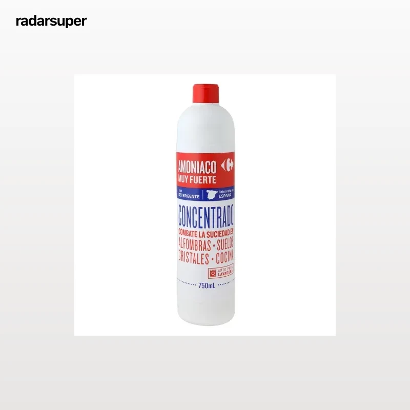 Amoniaco muy fuerte con detergente Carrefour 750 ml.