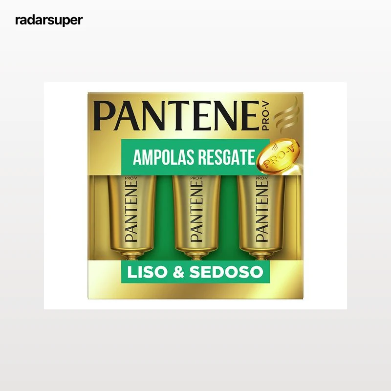Ampolas Cabelo Liso e Sedoso Pantene 3 un