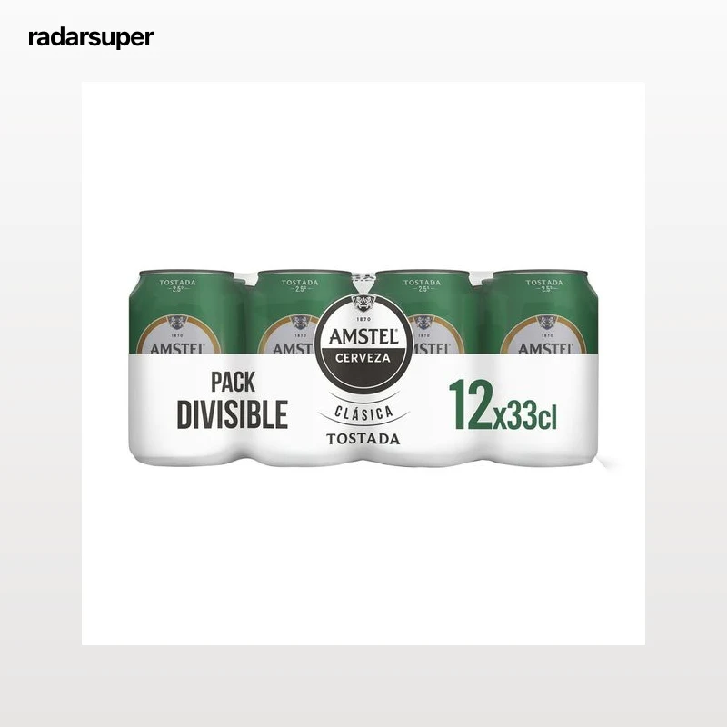 AMSTEL CLÁSICA Cervezas tostadas pack 12 uds. x 33 cl.
