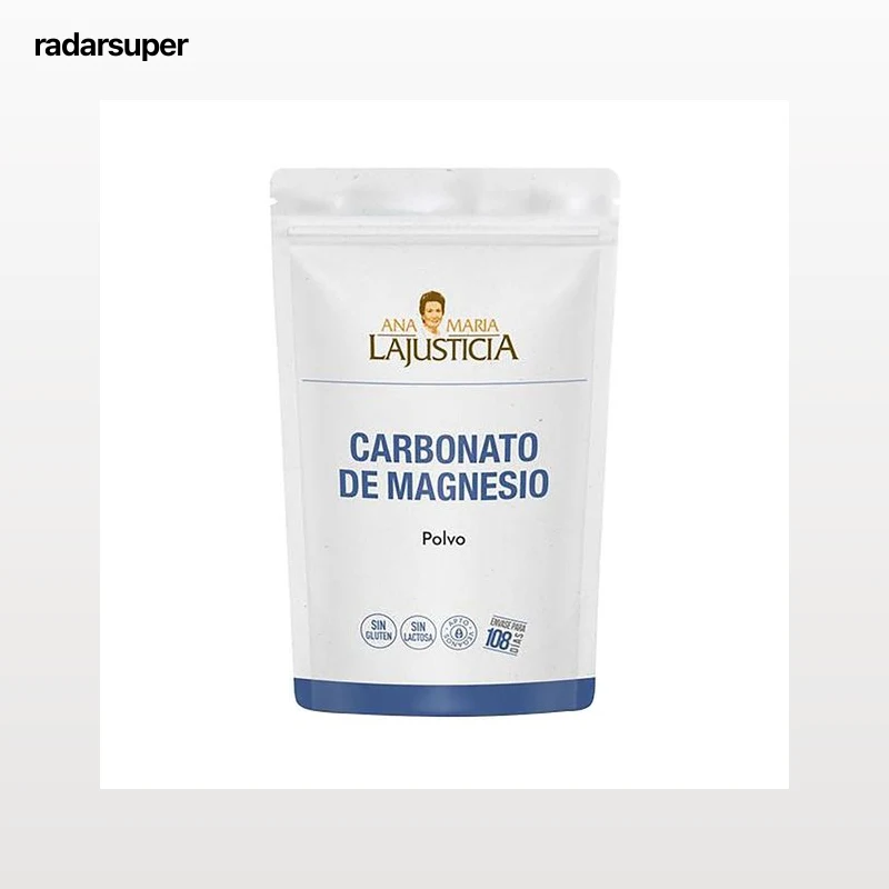 ANA MARIA LAJUSTICIA® Carbonato de Magnesio en polvo, sin gluten y apto para veganos 130 g.