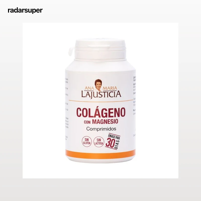 ANA MARIA LAJUSTICIA® Complemento alimenticio a base de colágeno con magnesio 180 comprimidos.