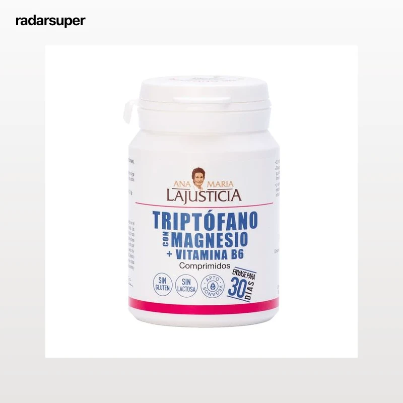 ANA MARIA LAJUSTICIA® Complemento alimenticio a base de triptófano, magnesio y vitamina B6 60 comprimidos.