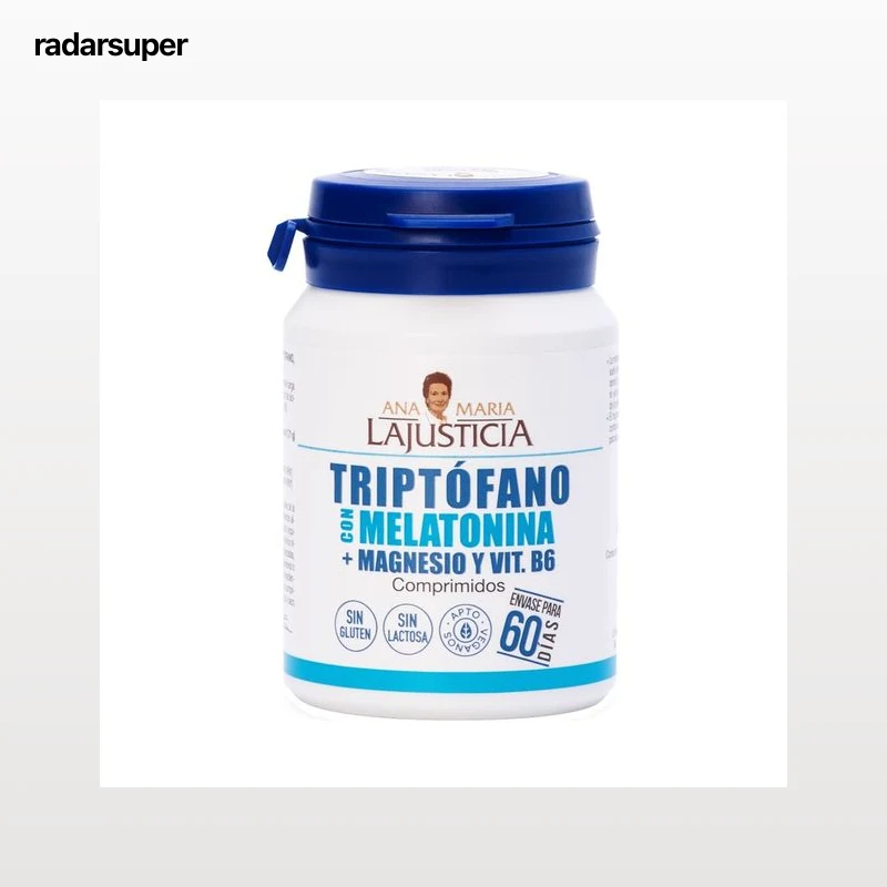 ANA MARIA LAJUSTICIA® Complemento alimenticio a base de triptógano, melatonina, magnesio y vitamina B6 60 uds.