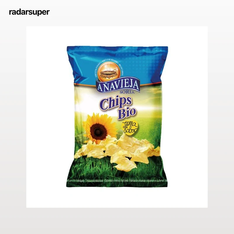 AÑAVIEJA Patatas fritas con aceite de girasol, ecológicas, 125 g.