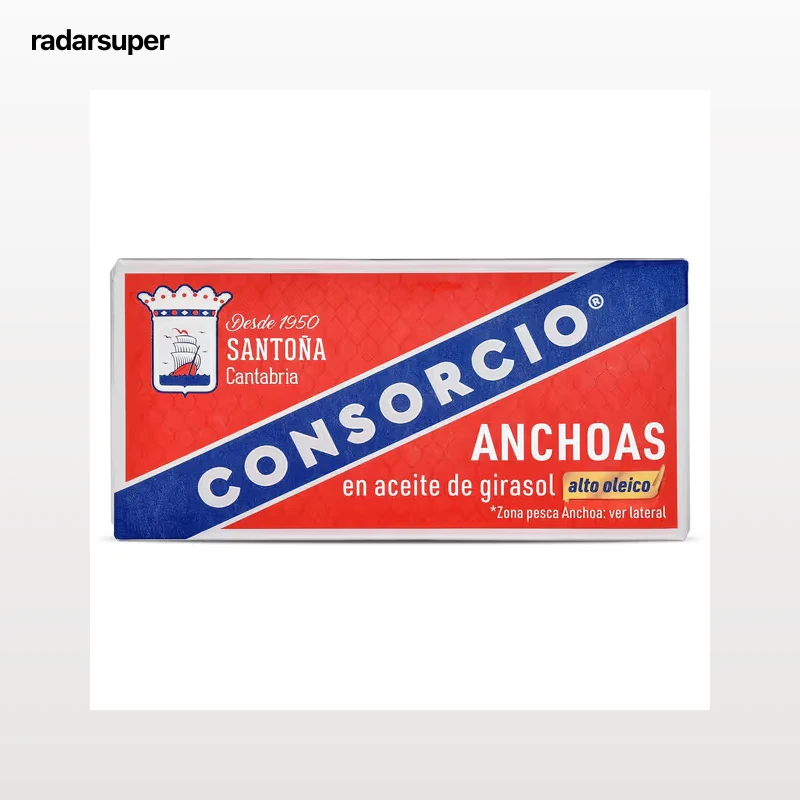 Anchoas en aceite de girasol alto oleico Consorcio 23 g