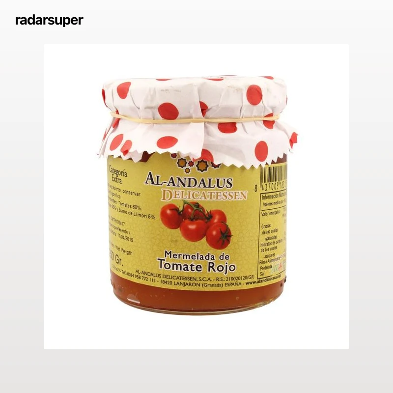 AL ANDALUS Mermelada de tomate rojo 250 g.