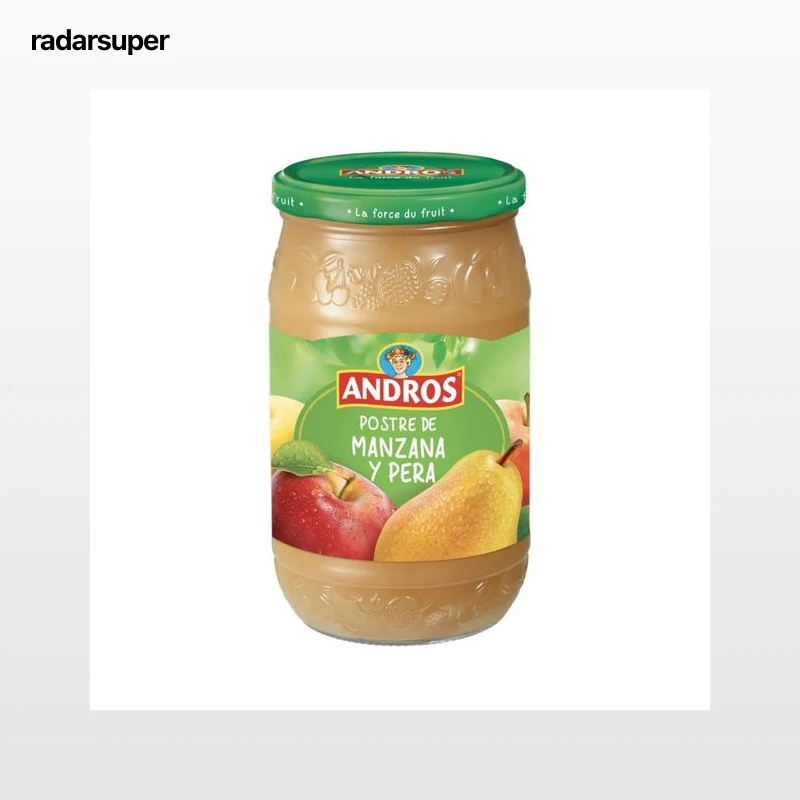ANDROS Postre de compota de manzana y pera 750 g.
