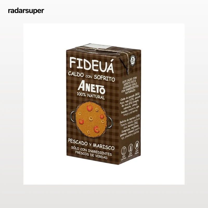 ANETO Caldo fideua de pescado y marisco 1l.