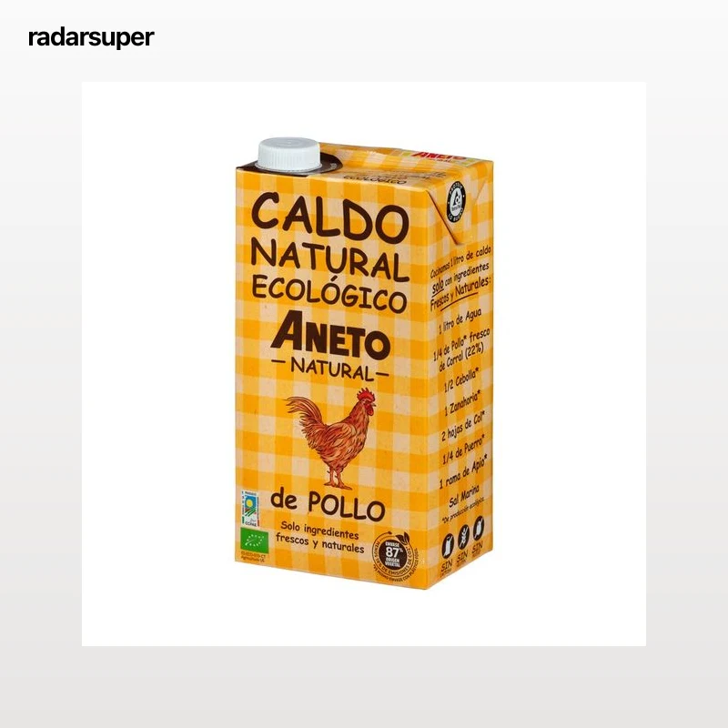 ANETO Natural Caldo de pollo ecológico 1 l.
