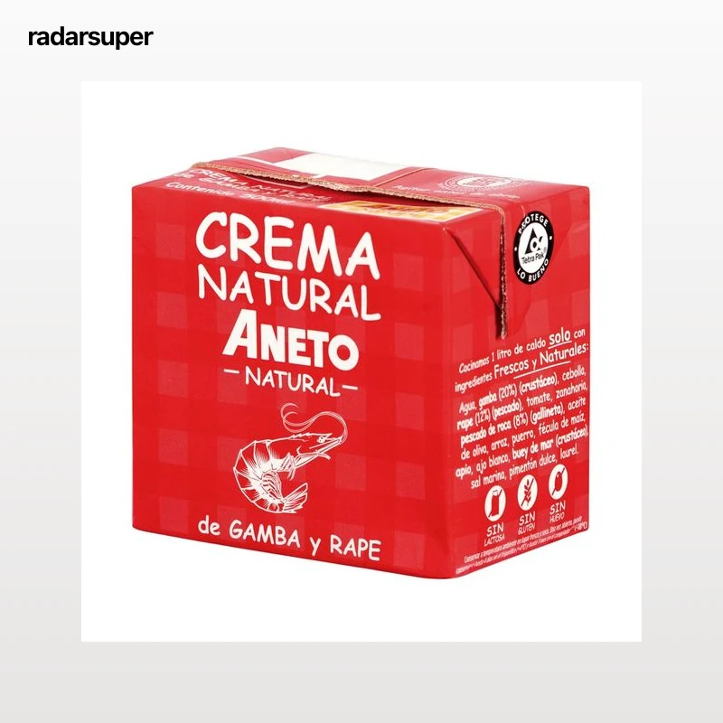 ANETO Natural Crema de gamba y rape 500 ml.