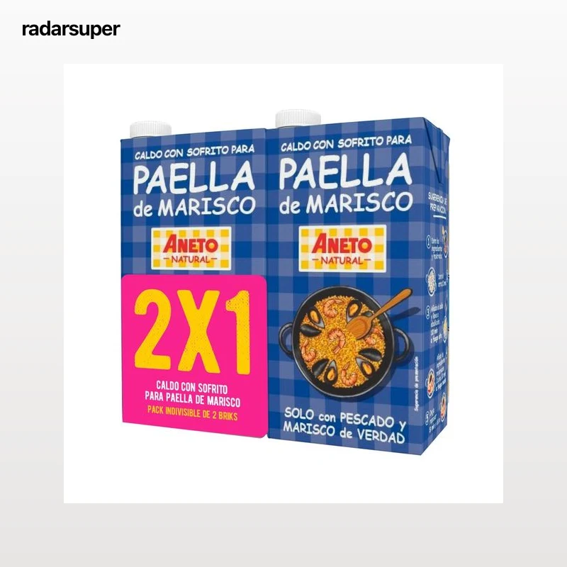 ANETO Pack paella de marisco 2x1L