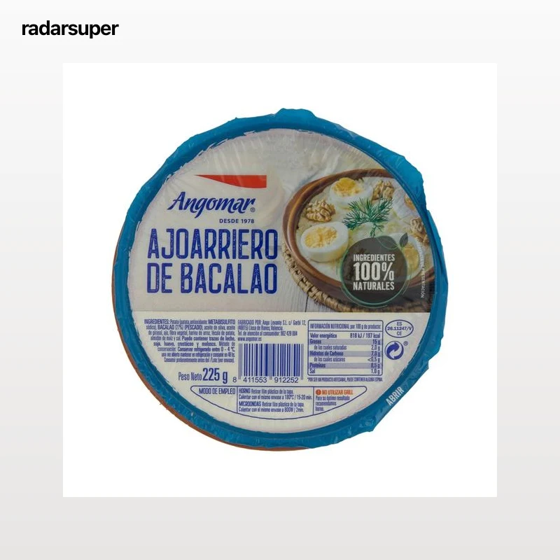 ANGOMAR Ajoarriero de bacalao 225 g.