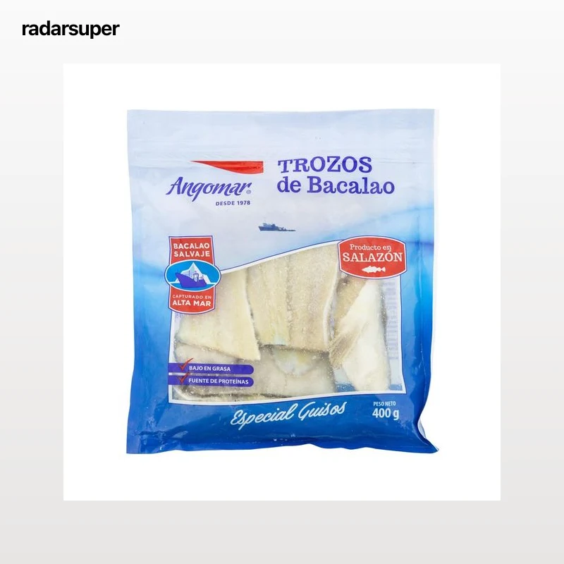 ANGOMAR Bacalao salado salvaje trozos 400 gr.