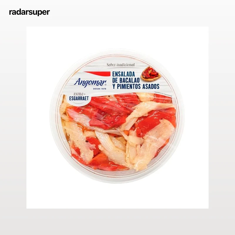 ANGOMAR Ensalada de bacalao y pimientos asados 180 g.