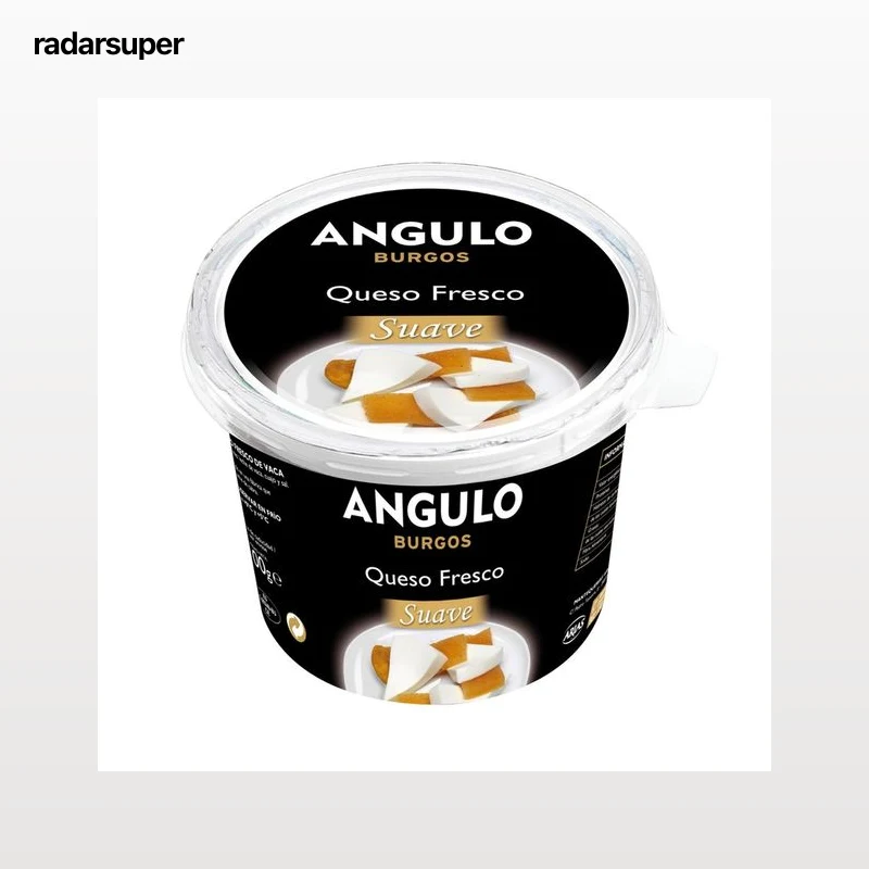 ANGULO Queso fresco de Burgos ANGULO SUAVE tarrina de 500 g.