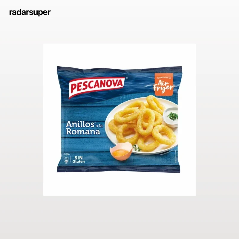 Anillos a la romana Receta Clásica Pescanova sin gluten 400 g.