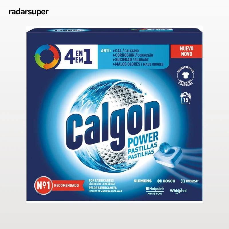 Antical en pastillas Calgon 15 uds contra cal suciedad y malos olores