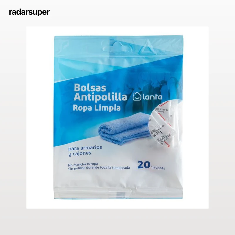 Antipolilla bolsa Lanta 20 uds ropa limpia
