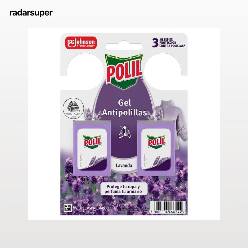 Antipolilla gel colgador Polil 2 unidades lavanda